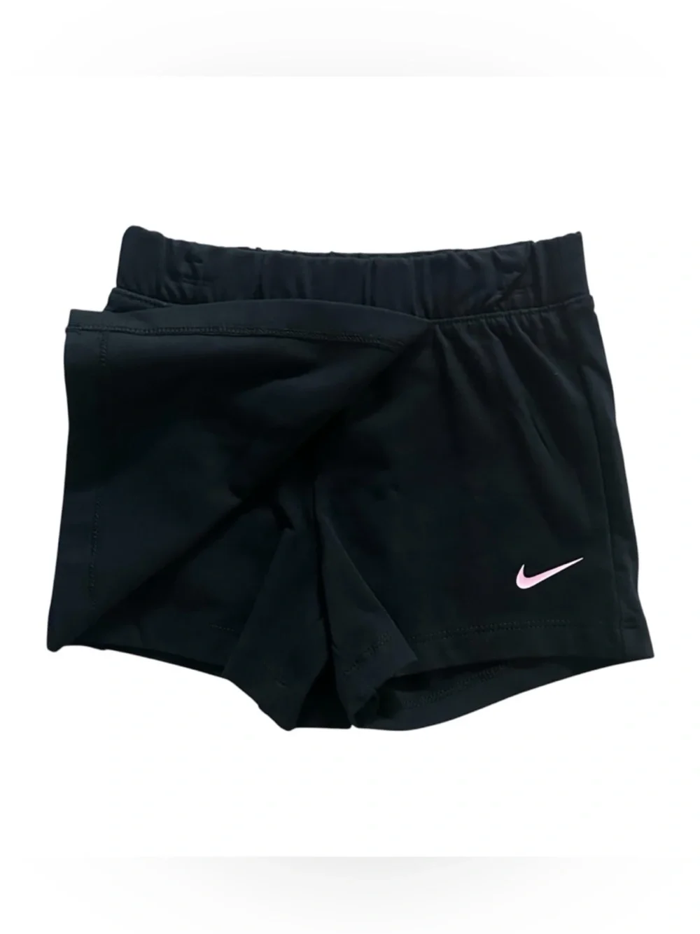 Girls 3T Nike 2-Piece Outfit Set Pink Logo Swoosh T-Shirt Black Skort NWT - Picture 4 of 5
